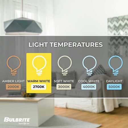 Bulbrite Pack of 2 20 Watt Dimmable Frost T3 Candelabra E12 Krypton/Xenon Bulb, 2700K, 2PK 861345